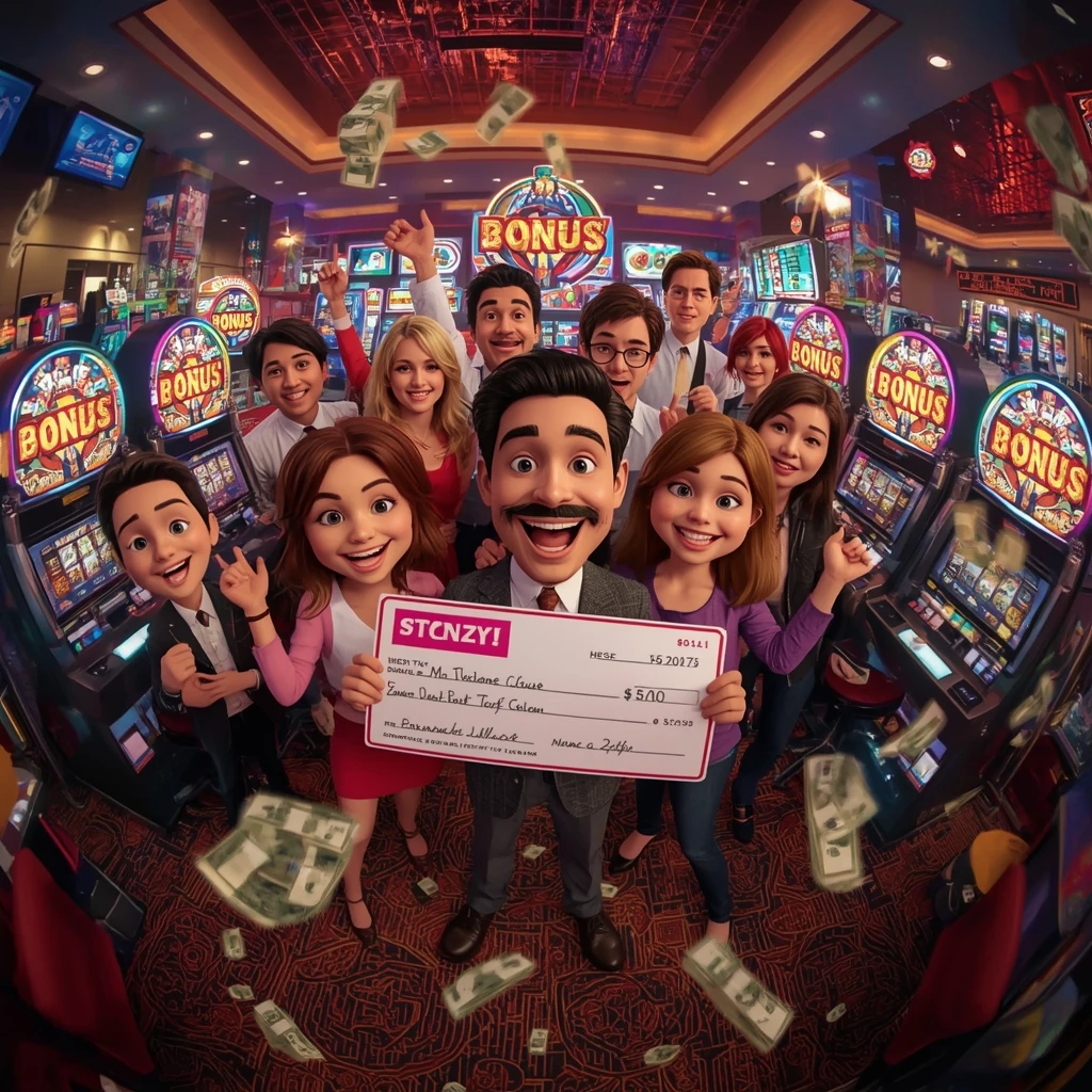 bonus dans les mains de l'homme au casino Slotoro Casino