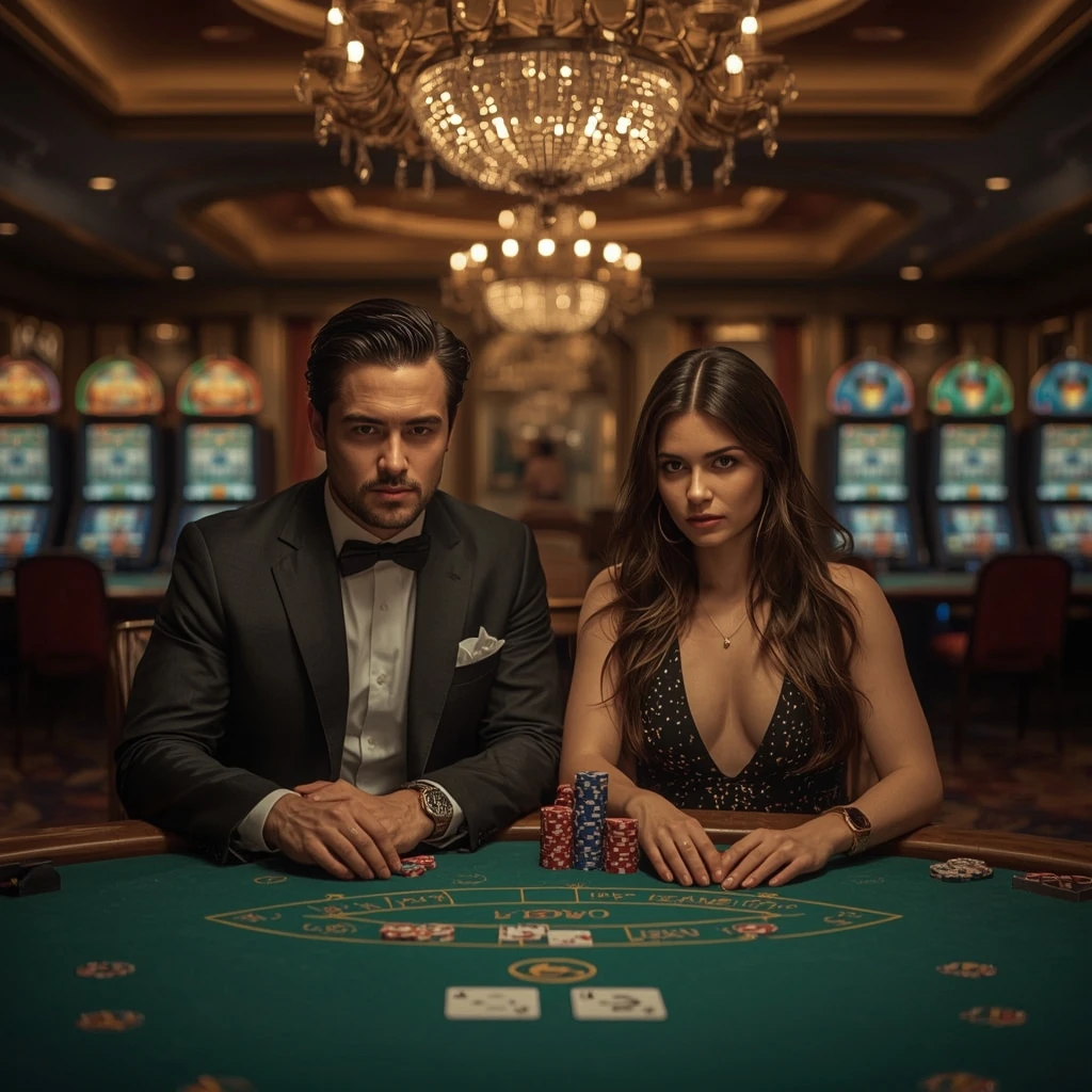 Deux joueurs de poker au Slotoro Casino